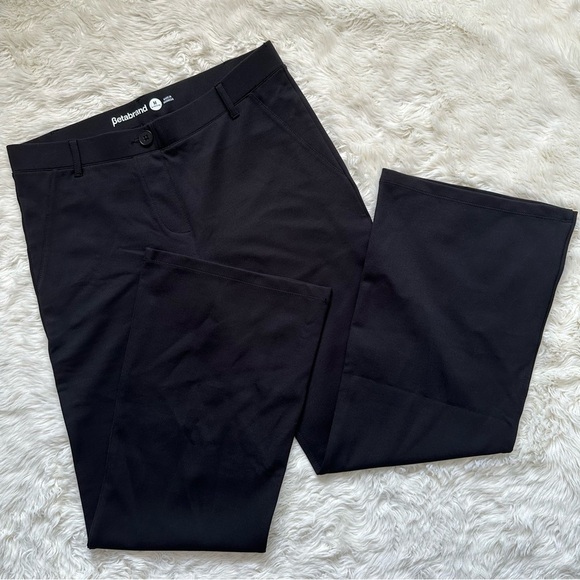 Betabrand Pants Boot-Cut Classic Dress Pant Yoga Pants Black Short Petite M - Picture 2 of 12